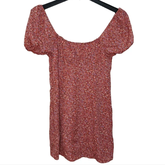 BP Printed Tie Front Miidress M - Picture 6 of 6